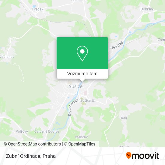 Zubní Ordinace mapa