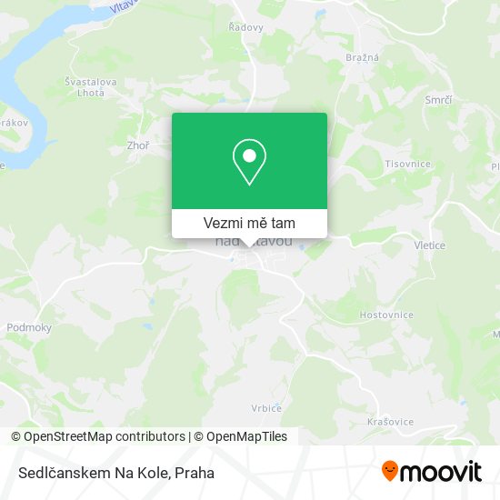 Sedlčanskem Na Kole mapa