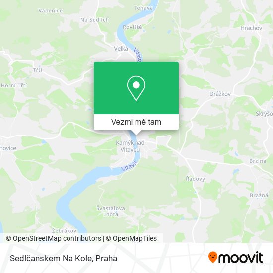 Sedlčanskem Na Kole mapa