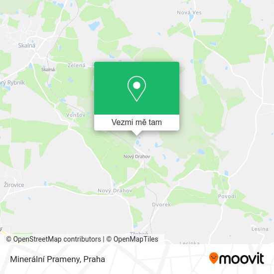 Minerální Prameny mapa