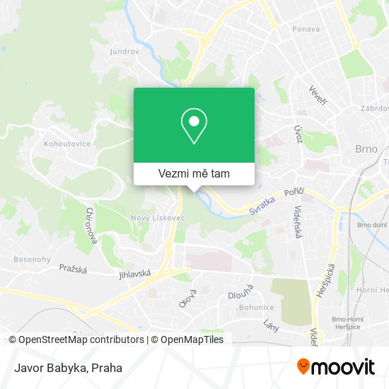 Javor Babyka mapa