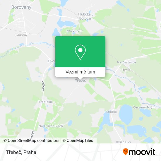 Třebeč mapa
