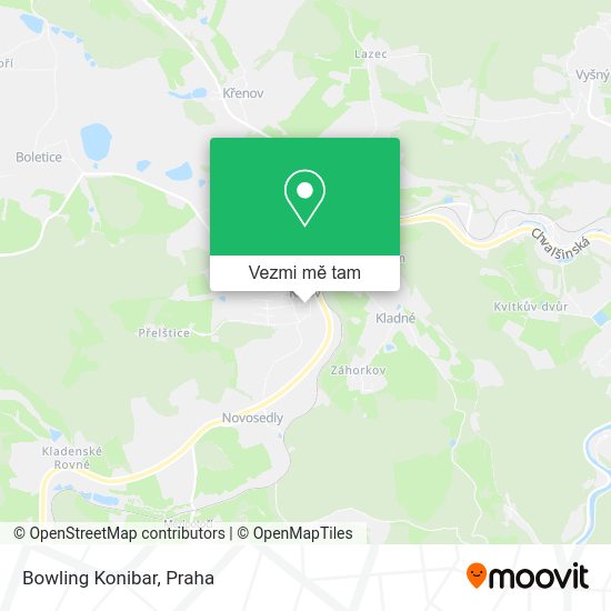 Bowling Konibar mapa