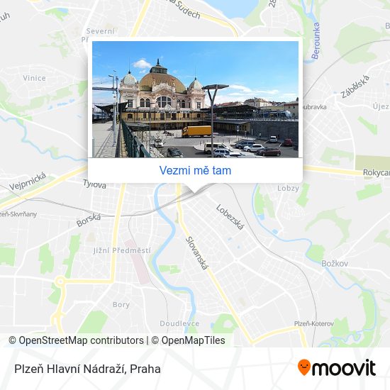 Plzeň Hlavní Nádraží mapa