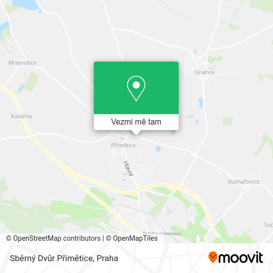 Sběrný Dvůr Přímětice mapa