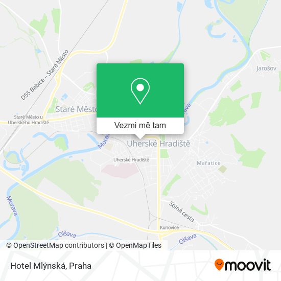 Hotel Mlýnská mapa