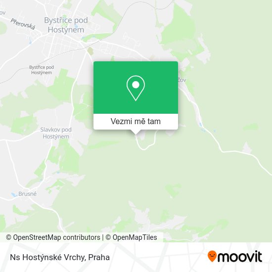 Ns Hostýnské Vrchy mapa