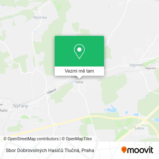 Sbor Dobrovolných Hasičů Tlučná mapa