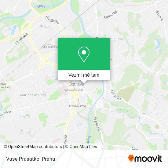 Vase Prasatko mapa