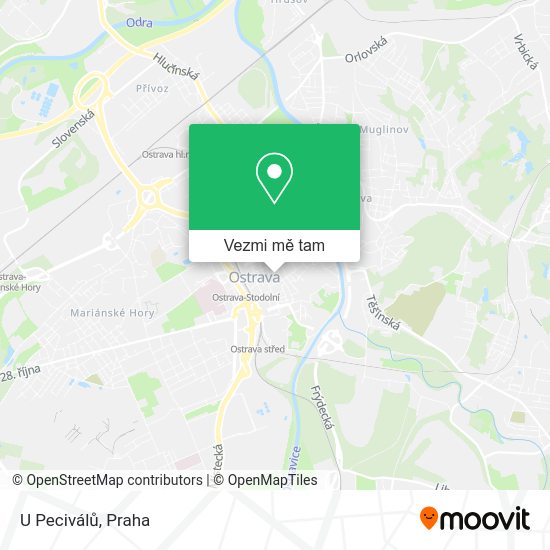 U Peciválů mapa