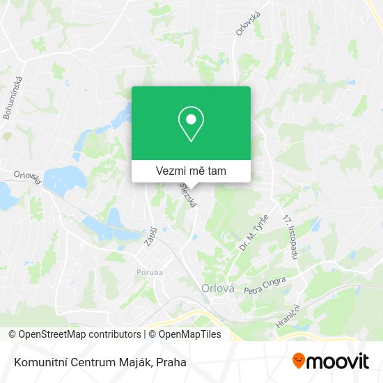 Komunitní Centrum Maják mapa