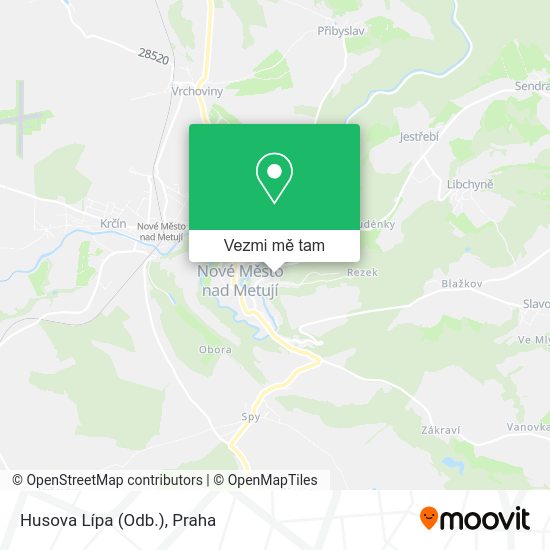 Husova Lípa (Odb.) mapa