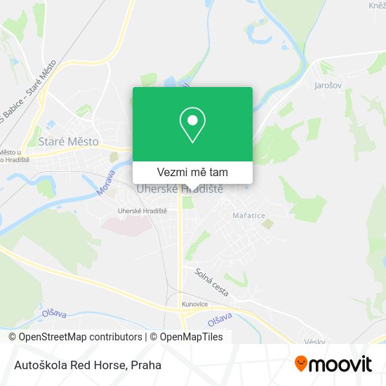 Autoškola Red Horse mapa