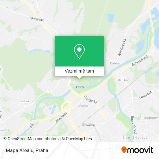 Mapa Areálu mapa