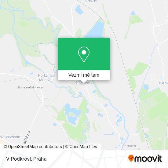 V Podkroví mapa