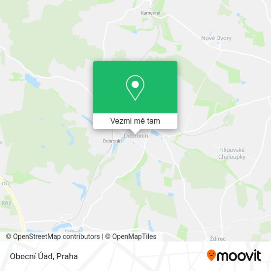 Obecní Úad mapa