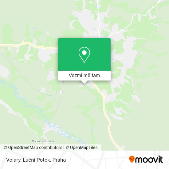 Volary, Luční Potok mapa