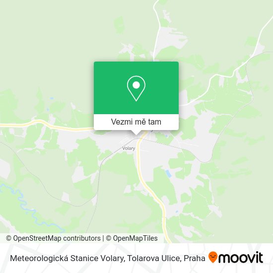 Meteorologická Stanice Volary, Tolarova Ulice mapa