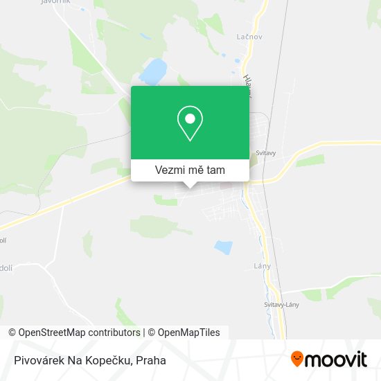 Pivovárek Na Kopečku mapa