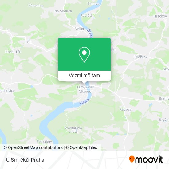 U Smrčků mapa