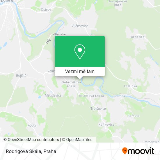 Rodrigova Skála mapa