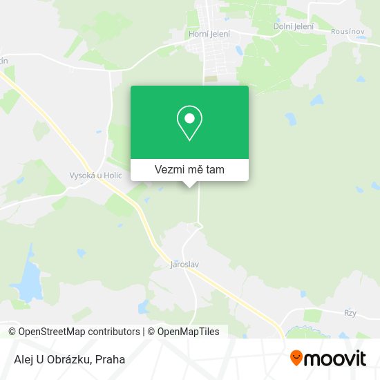 Alej U Obrázku mapa
