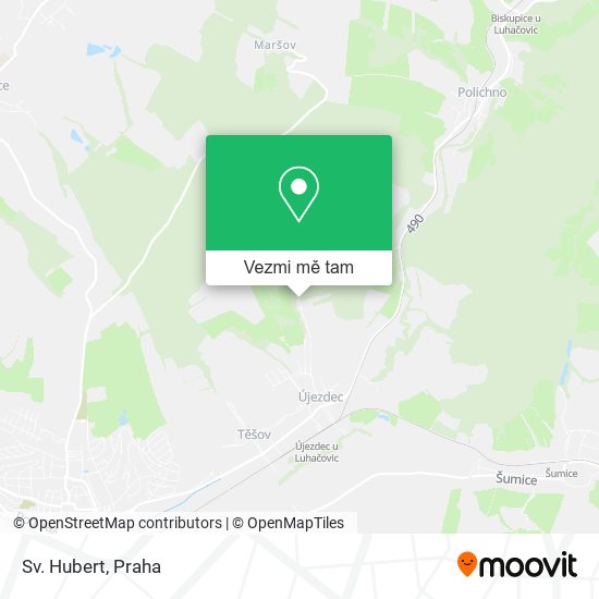 Sv. Hubert mapa