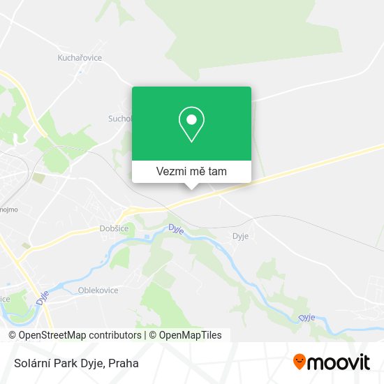Solární Park Dyje mapa