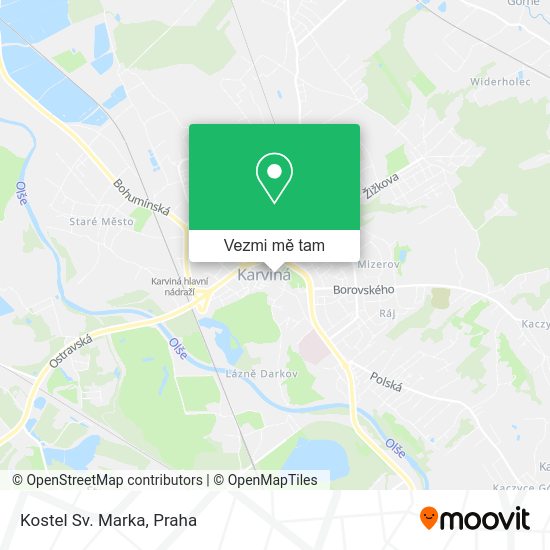 Kostel Sv. Marka mapa