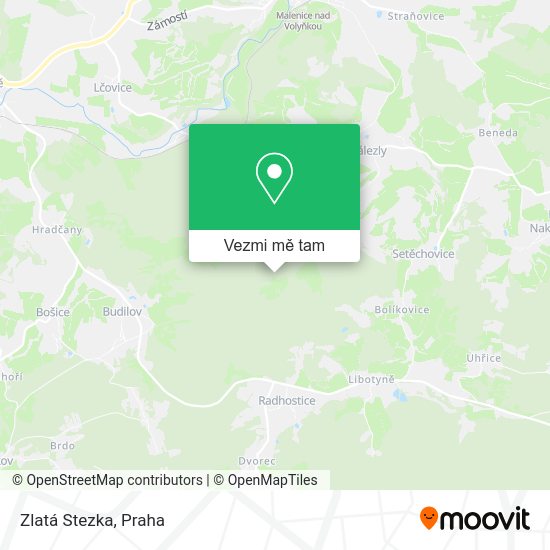 Zlatá Stezka mapa