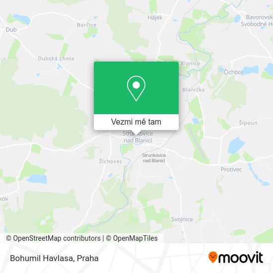 Bohumil Havlasa mapa