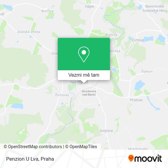 Penzion U Lva mapa