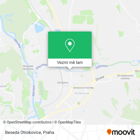 Beseda Otrokovice mapa