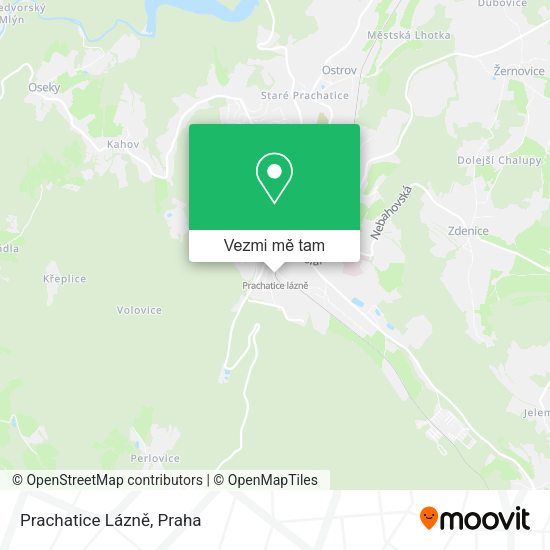 Prachatice Lázně mapa