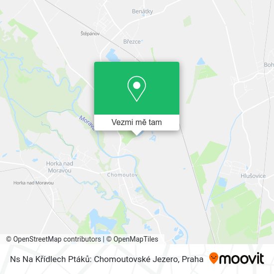 Ns Na Křídlech Ptáků: Chomoutovské Jezero mapa