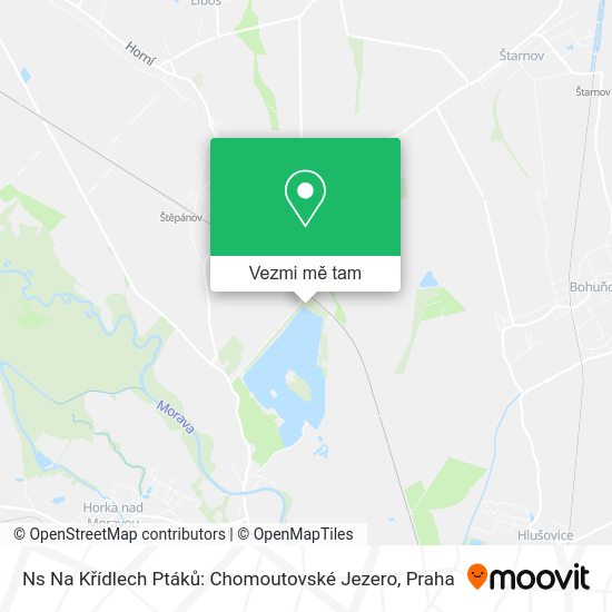 Ns Na Křídlech Ptáků: Chomoutovské Jezero mapa