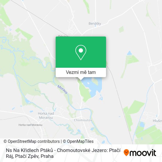 Ns Na Křídlech Ptáků - Chomoutovské Jezero: Ptačí Ráj, Ptačí Zpěv mapa