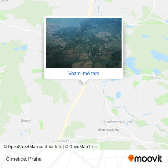 Čimelice mapa