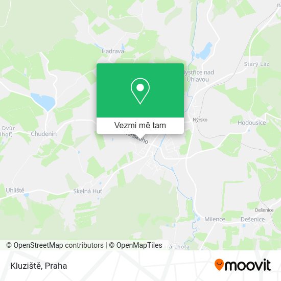 Kluziště mapa