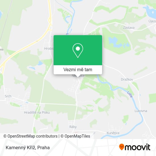 Kamenný Kříž mapa
