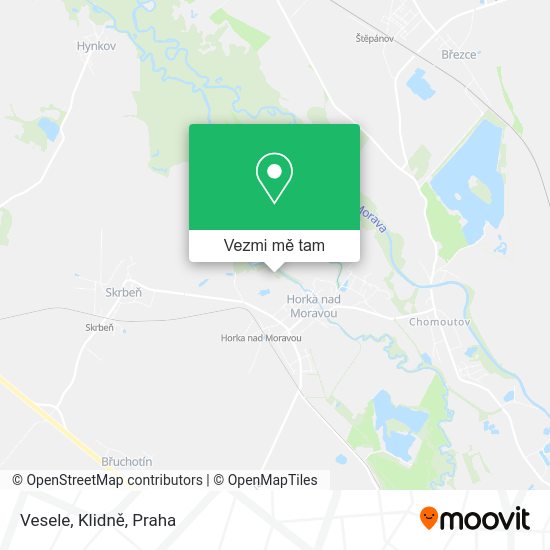 Vesele, Klidně mapa