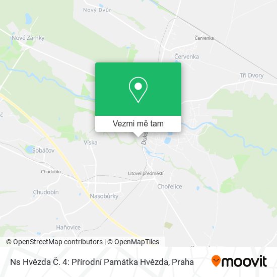 Ns Hvězda Č. 4: Přírodní Památka Hvězda mapa