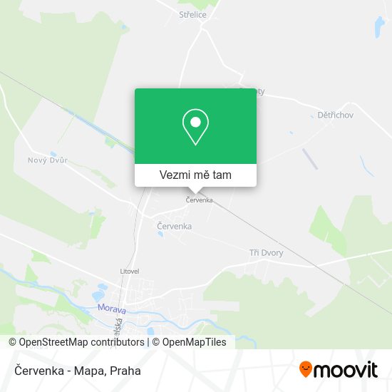 Červenka - Mapa mapa