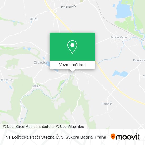 Ns Loštická Ptačí Stezka Č. 5: Sýkora Babka mapa