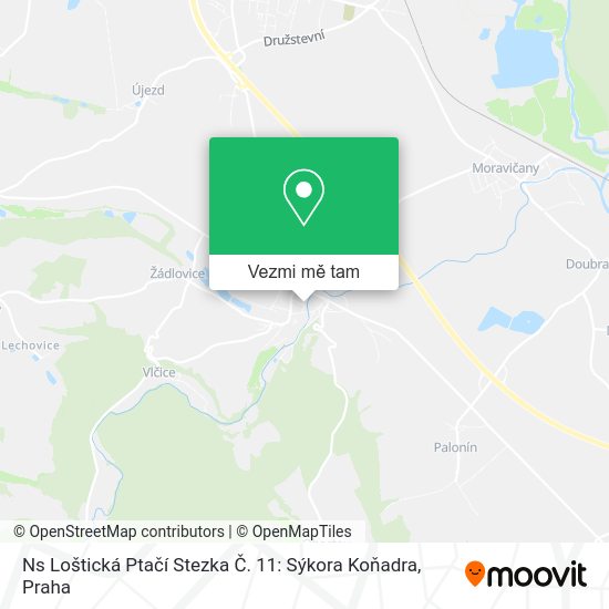 Ns Loštická Ptačí Stezka Č. 11: Sýkora Koňadra mapa