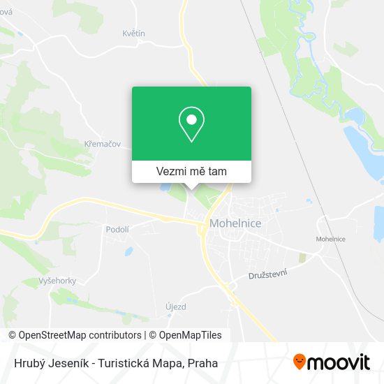 Hrubý Jeseník - Turistická Mapa mapa
