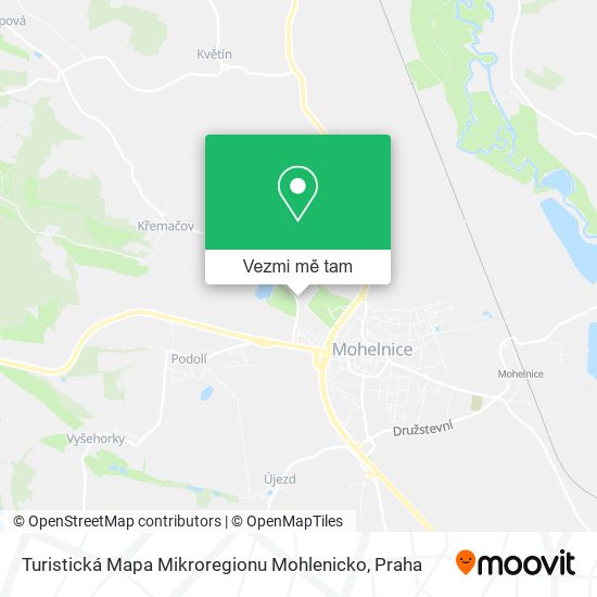 Turistická Mapa Mikroregionu Mohlenicko mapa