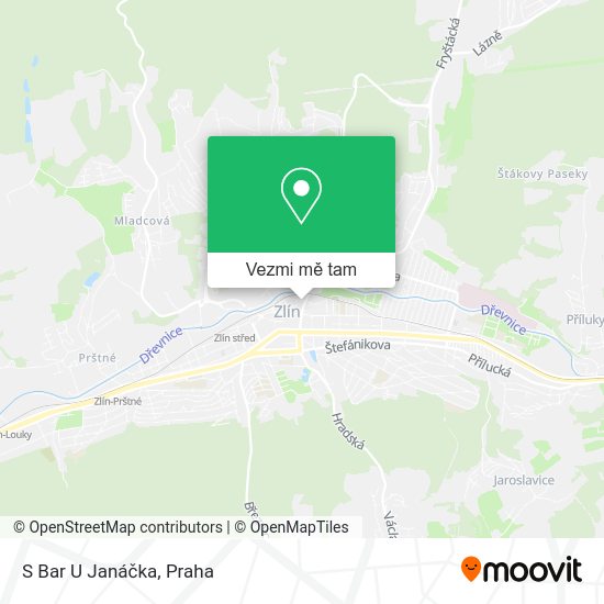 S Bar U Janáčka mapa