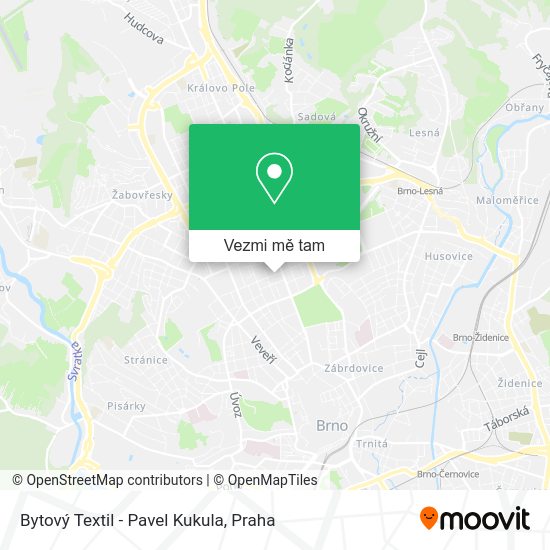Bytový Textil - Pavel Kukula mapa