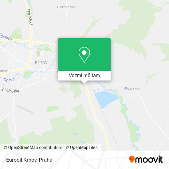 Eurooil Krnov mapa